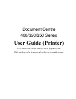 Preview for 1 page of Xerox Document centre 250 series User Manual