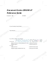 Предварительный просмотр 3 страницы Xerox Document Centre 255 LP Reference Manual