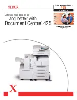 Предварительный просмотр 1 страницы Xerox Document Centre 425 Specifications