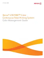 Xerox Document centre 490 Color Management Manual preview