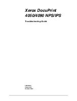 Xerox DocuPrint 4090 IPS Troubleshooting Manual preview