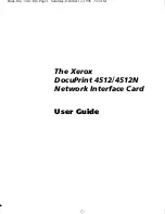 Предварительный просмотр 1 страницы Xerox DocuPrint 4512 User Manual