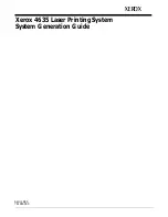 Preview for 1 page of Xerox DocuPrint 4635 Laser System Generation Manual