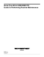 Xerox DocuPrint 4890 IPS Maintenance Manual preview