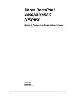 Xerox DocuPrint 4890 Manual preview