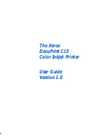 Xerox DocuPrint C15 User Manual preview