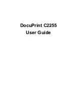 Предварительный просмотр 1 страницы Xerox DocuPrint C2255 User Manual