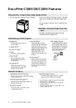 Предварительный просмотр 4 страницы Xerox DocuPrint C3300 DX User Manual