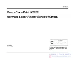 Предварительный просмотр 1 страницы Xerox DocuPrint N2125 Service Manual