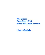 Предварительный просмотр 1 страницы Xerox DocuPrint P14 User Manual