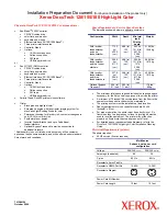 Preview for 1 page of Xerox Docutech 128 Install Manual