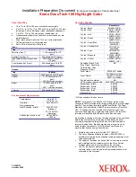 Preview for 2 page of Xerox DocuTech 180 Install Manual