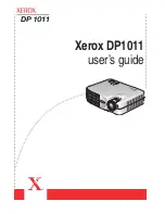 Предварительный просмотр 1 страницы Xerox DP1011 User Manual