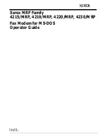 Xerox Fax Modem 4219/MRP Operator'S Manual preview