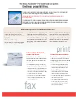 Предварительный просмотр 2 страницы Xerox FaxCentre F12 Brochure & Specs