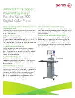 Preview for 1 page of Xerox Fiery EX700 Brochure & Specs