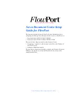 Xerox FlowPort Setup Manual предпросмотр