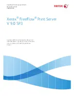 Preview for 1 page of Xerox FreeFlow Print Server V9 SP3 User Manual