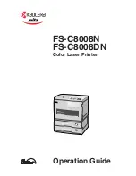 Предварительный просмотр 1 страницы Xerox FS-C8008DN Operation Manual