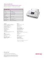 Предварительный просмотр 2 страницы Xerox IF6020 Specifications