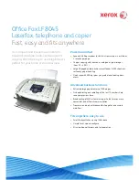 Предварительный просмотр 1 страницы Xerox LF8045 Brochure & Specs