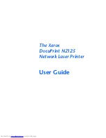 Xerox N2125A/DT - DocuPrint B/W Laser Printer User Manual preview