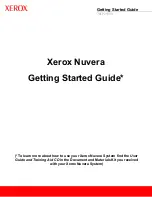 Preview for 1 page of Xerox Nuvera Series Getting Started Manual