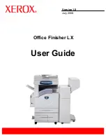 Preview for 1 page of Xerox Office Finisher LX User Manual