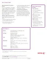 Предварительный просмотр 2 страницы Xerox Perfect Binder Specifications