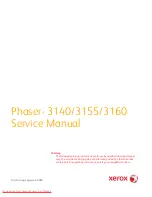 Preview for 3 page of Xerox Phaser 3140 Service Manual