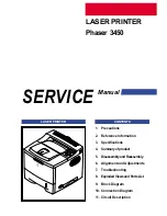 Предварительный просмотр 1 страницы Xerox Phaser 3450 Service Manual