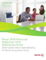 Xerox Phaser 3610N Brochure & Specs preview