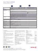 Preview for 4 page of Xerox Phaser 4600DN Specifications