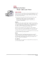 Предварительный просмотр 3 страницы Xerox Phaser 5500 series Evaluator Manual