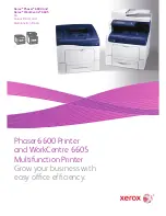 Предварительный просмотр 1 страницы Xerox Phaser 6600N Specifications