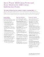 Preview for 2 page of Xerox Phaser 6600N Specifications
