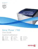 Preview for 1 page of Xerox Phaser 7100 User Manual