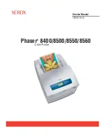 Предварительный просмотр 1 страницы Xerox Phaser 8400 Service Manual