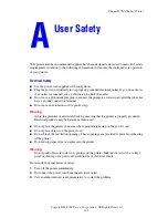 Preview for 1 page of Xerox Plaser 5500 User Safety