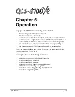 Preview for 105 page of Xerox QLS-8100XE Operation & Setup Manual