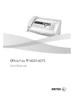 Предварительный просмотр 1 страницы Xerox TF4025.4075 User Manual