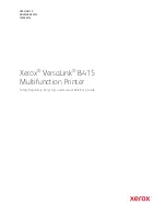 Preview for 1 page of Xerox VersaLink B415 Manual