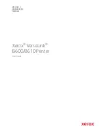 Предварительный просмотр 1 страницы Xerox VersaLink B600 User Manual