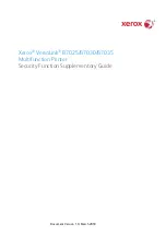 Xerox VersaLink B7025 Security Function Supplementary Manual предпросмотр