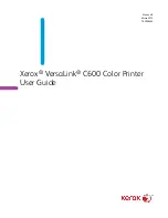 Preview for 1 page of Xerox VersaLink C600 User Manual