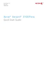 Предварительный просмотр 1 страницы Xerox Versant 3100 Quick Start Manual