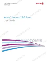 Xerox Versant 80 Press User Manual предпросмотр