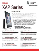Preview for 1 page of Xerox VERSATILE XAP Series Specifications