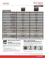 Preview for 2 page of Xerox VERSATILE XAP Series Specifications