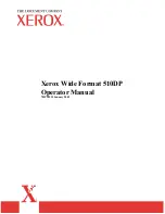 Xerox Wide Format 510DP Operator'S Manual preview